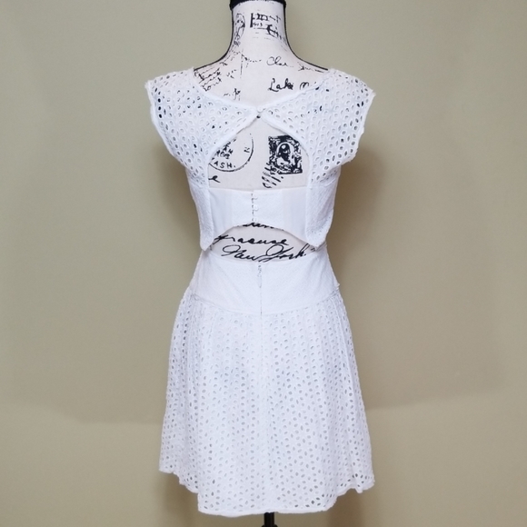 BCBG ELVITA DRESS WHITE SIZE 4 - Picture 5 of 8